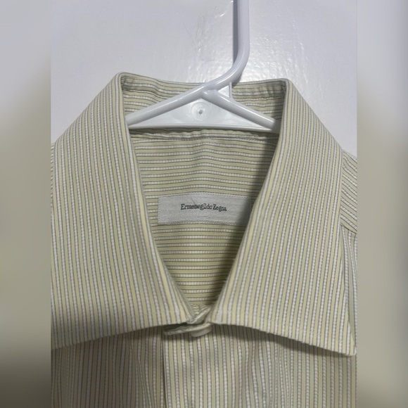 Ermenegildo Zegna Short Sleeve Portofino Button Down Shirt Size L $535 - Picture 2 of 3